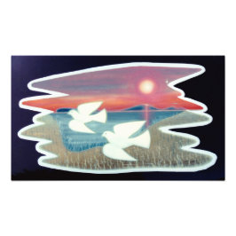 Foto Doves Flight over Water