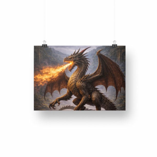 Foto Dragon Battle Home & Gaming Room Decor (Subido por el creador)