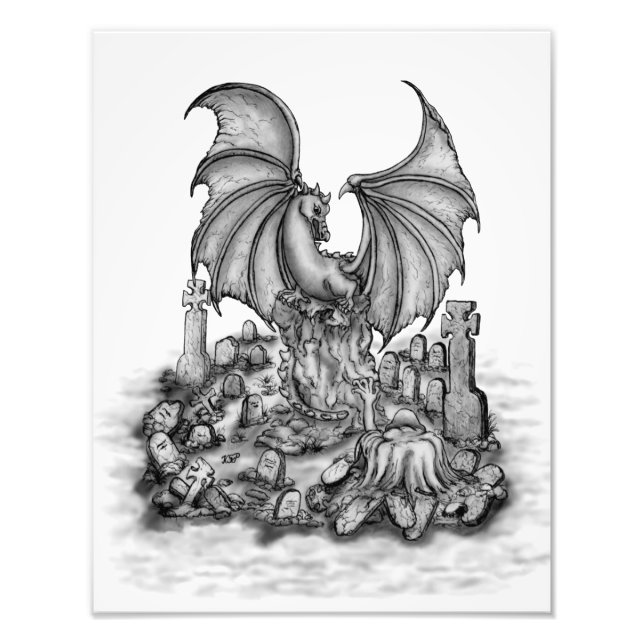 Foto Dragón con zombi (Frente)