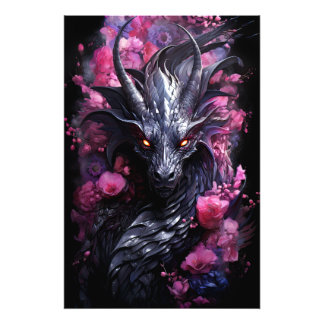 Foto Dragón de acero en flores