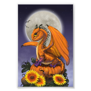 Foto Dragón de calabaza 4x6 Imprimir