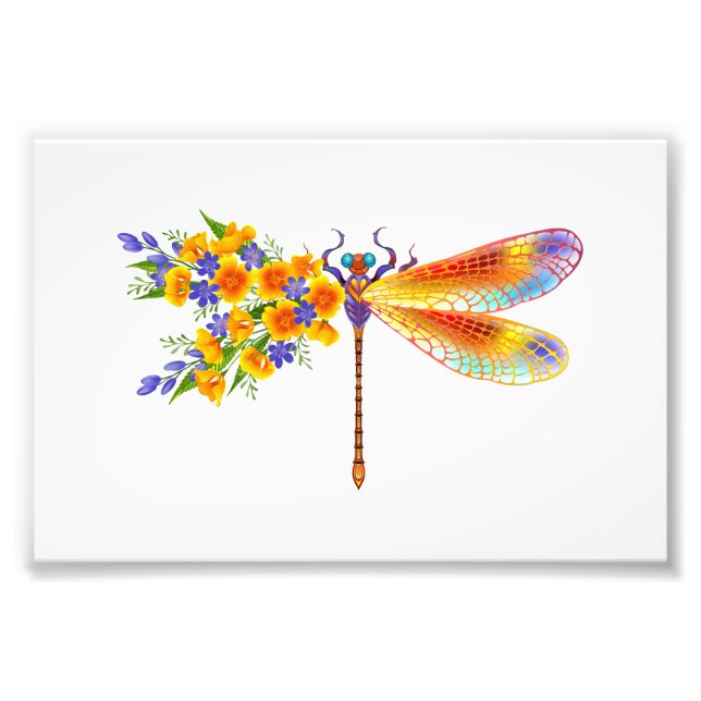 Foto Dragón de flores amarillas (Frente)