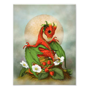 Foto Dragón de fresa 8.5x11 Imprimir