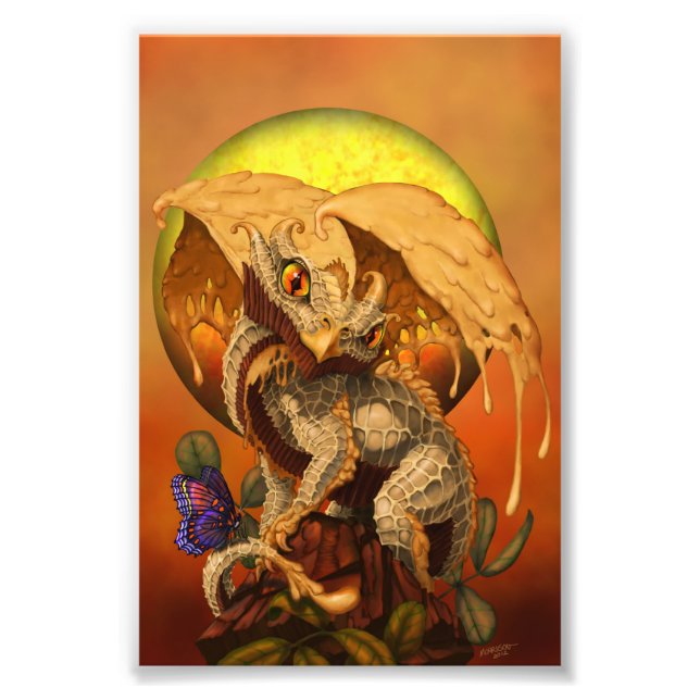 Foto Dragón de mantequilla de cacahuete 4x6 impresión (Frente)