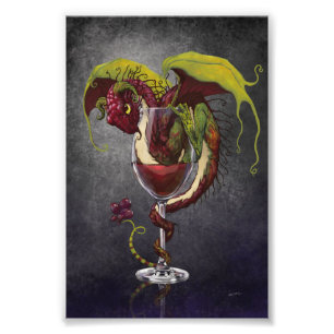 Foto Dragón de vino rojo 4x6 impresión