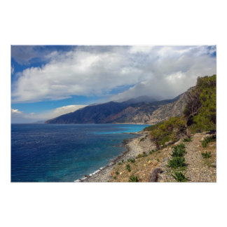 Foto Dramática orilla de mar en Creta, Grecia
