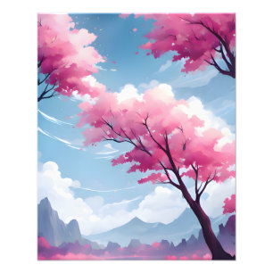 Foto Dreamy Cherry Blossoms Canvas Art