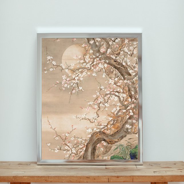 Foto Dreamy Plum Blossom Tree Under the Moon (Subido por el creador)
