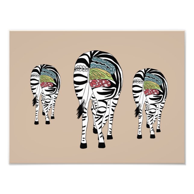 Foto Drei Zebras  (Frente)