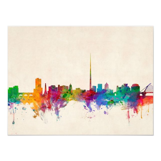 Foto Dublin Ireland Skyline Cityscape (Frente)