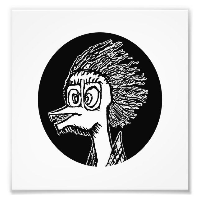 Foto Duck man portrait sketchy drawing (Frente)