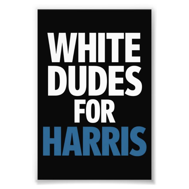 Foto Dudes Blancas Para Harris Kamala Harris 2024 (Frente)