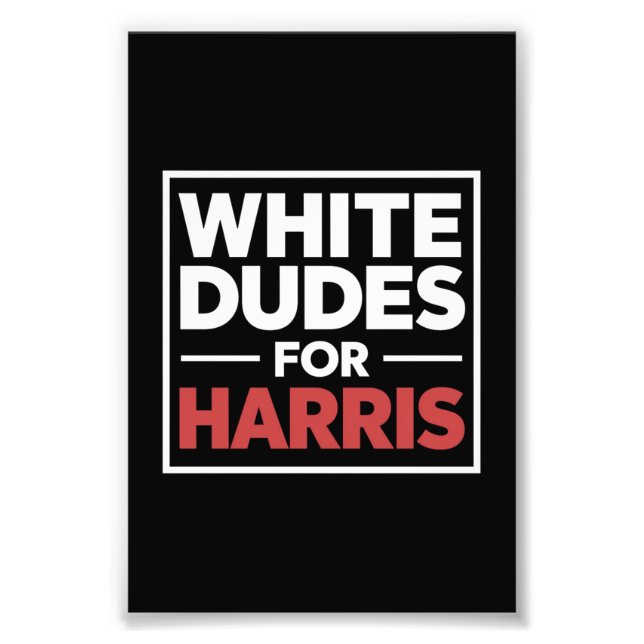 Foto Dudes Blancas Para Kamala-Harris Para El President (Frente)