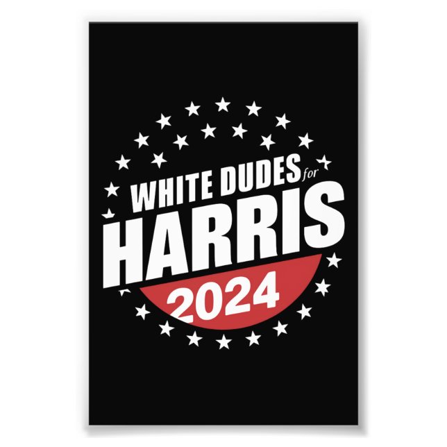 Foto Dudes Blancas Para Las Elecciones De Kamala Harris (Frente)