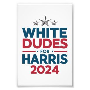 Foto Dudes Blancas Para Las Elecciones Harris-2024