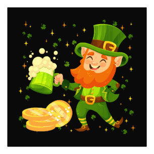 Foto Duende bebiendo cerveza día de San Patricio
