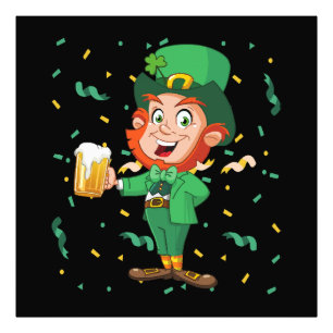 Foto Duende bebiendo cerveza día de San Patricio