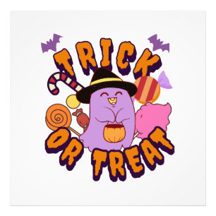 Foto Dulce fantasma de Halloween truco o trato