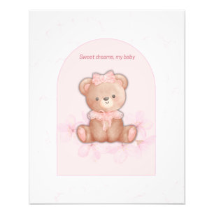 Foto Dulces Sueños Oso de Peluche Estampado   Guardería