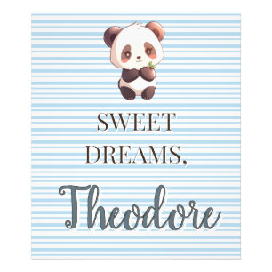 Foto Dulces Sueños Panda Lindo Personalizado