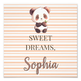 Foto Dulces Sueños Panda Lindo Personalizado