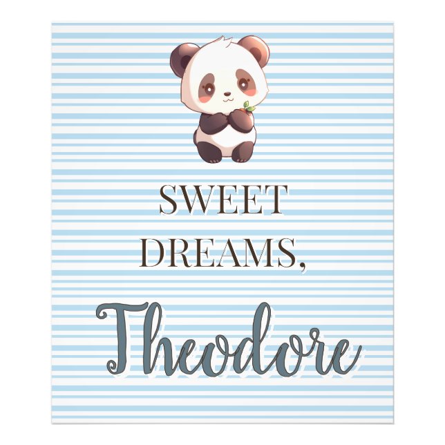 Foto Dulces Sueños Personalizados de Panda Adorable (Frente)