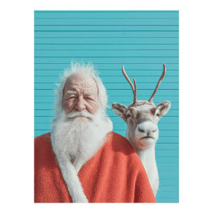 Foto Dúo Navideño de Santa y Reno