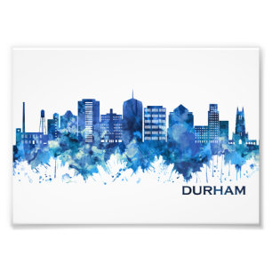 Foto Durham North Carolina Skyline Blue