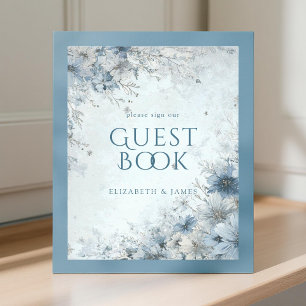 Foto Dusty Blue Silver Rosa Boda Rótulo del libro de in