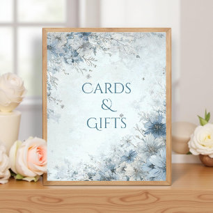 Foto Dusty Blue Silver Rosa Tarjetas de matrimonio Rega