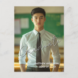 Foto e invitación de Personalizado de grado 2 post