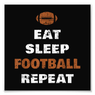 Foto Eat Sleep Football Repetir el amor Vintage Gi