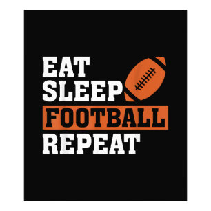 Foto Eat Sleep Football Repetir el asombroso amor Vi
