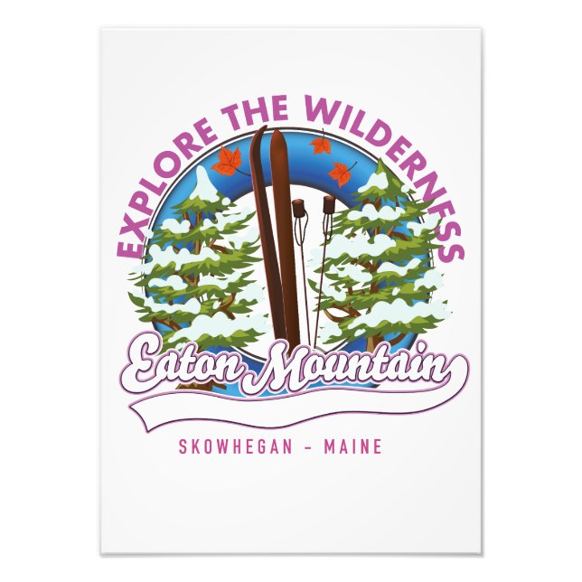 Foto Eaton Mountain Skowhegan, logo de Maine (Frente)