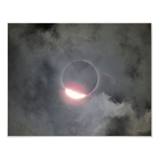 Foto Eclipse 2017 Con Imagen De Anillo De Diamantes (Frente)