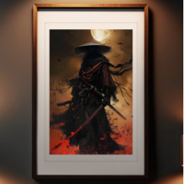 Foto Eclipse de Samurai - Enigmática imagen de arte gue