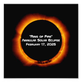 Foto Eclipse solar anular del anillo de fuego de 2026