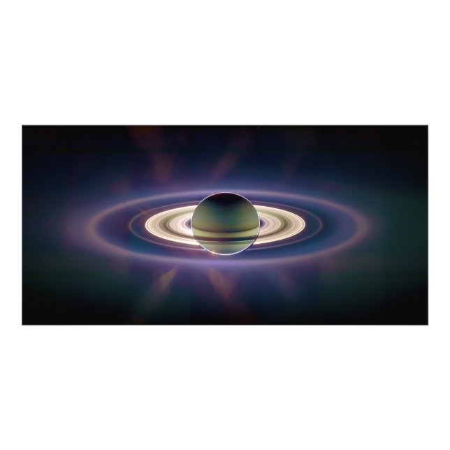 Foto Eclipse solar de Saturno de la nave espacial Cassi (Frente)