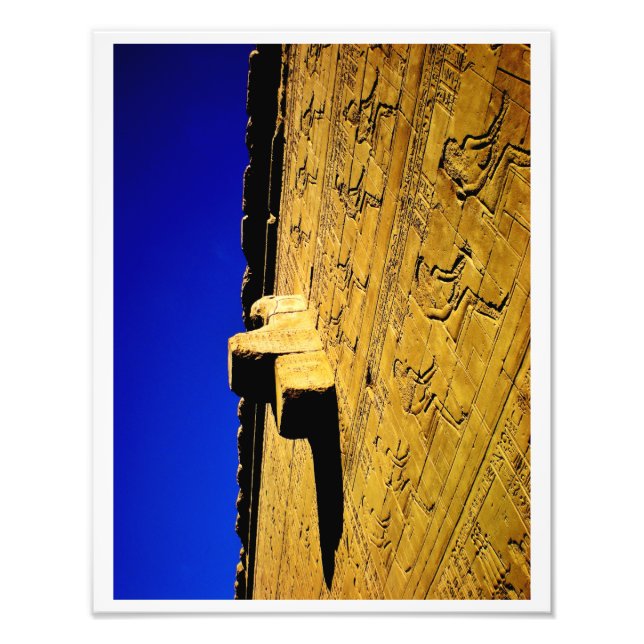 Foto Edfu Temple Hieroglyphics (Frente)