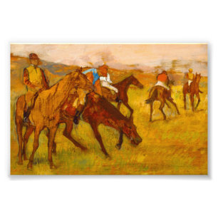 Foto Edgar Degas antes de la carrera