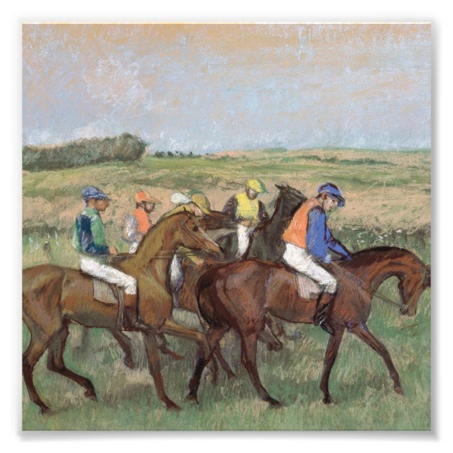 Foto Edgar Degas - En las carreras (Frente)