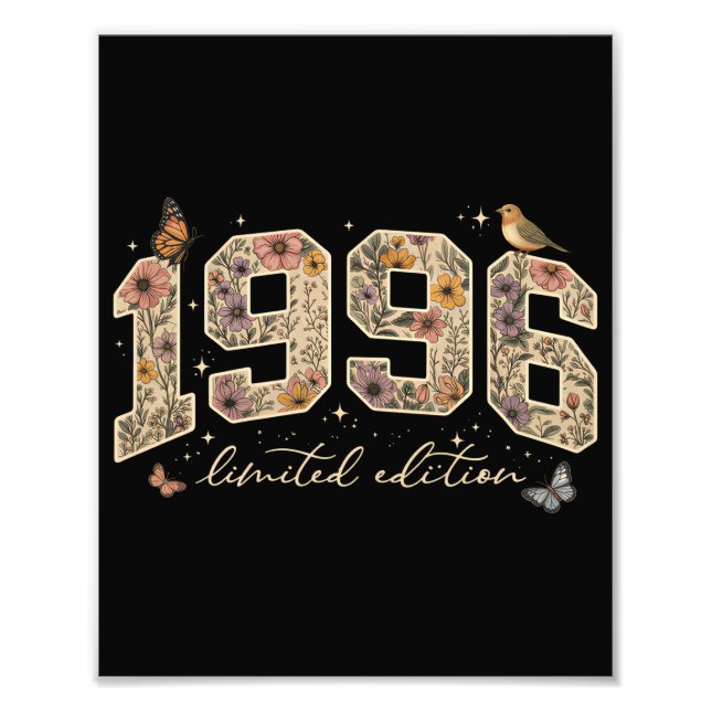 Foto Edición Limitada Cumpleaños 30 Floral 1996 (Frente)