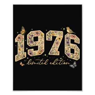 Foto Edición Limitada Cumpleaños 50 Floral 1976