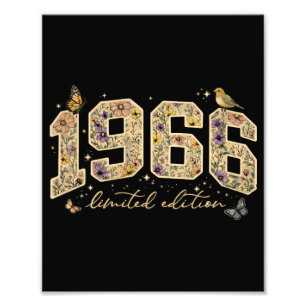 Foto Edición Limitada Cumpleaños 60 Floral 1966
