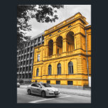 Foto Edificio de la ciudad amarilla fotografía Minimali<br><div class="desc">Capte tu espacio con este impresionante edificio amarillo de arte Minimalista. El amarillo vibrante contra un fondo blanco y negro crea un punto de contacto moderno y creativo. Perfecto para la decoración contemporánea.</div>