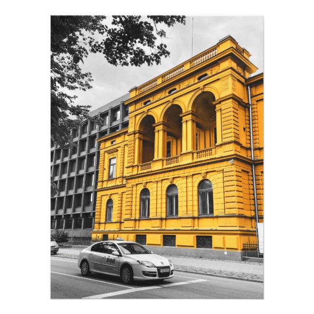 Foto Edificio de la ciudad amarilla fotografía Minimali (Frente)