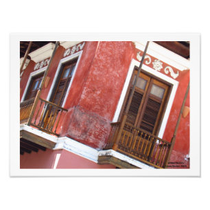 Foto Edificio rojo en el Viejo San Juan Puerto Rico