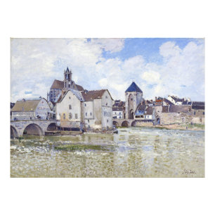 Foto Edificios de Alfred Sisley y puentes con agua