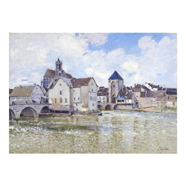 Foto Edificios de Alfred Sisley y puentes con agua (Frente)