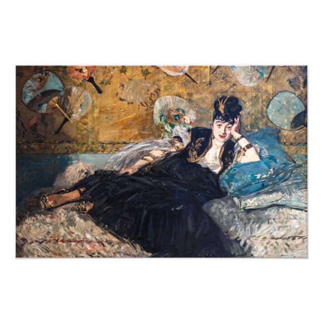 Foto Edouard Manet - Dama con Abanicos (Frente)